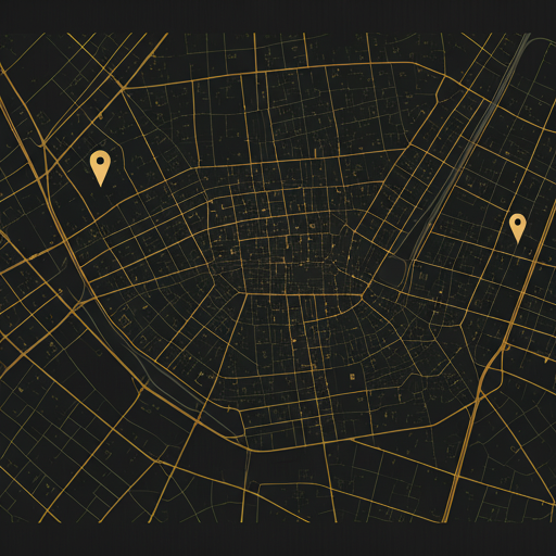 Map showing La Maison restaurant location on Avenue Montaigne, Paris