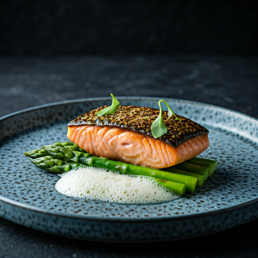 Pan-seared coastal seabass with citrus beurre blanc and micro herbs